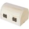 6 Pieces Small Wooden Boxes with Hinged Lid, Front Clasp - Unfinished Paintable Treasure Box for DIY Arts & Crafts, Halloween, Pirate Birthday Party (2.8 x 3.9 x 2.4 in)